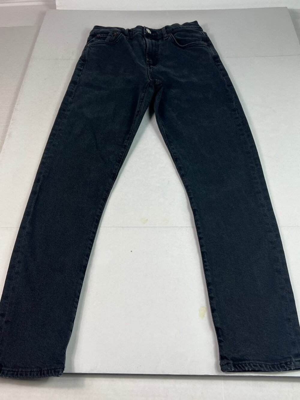 AGOLDE Jean Women's 24x26* Toni Mid Rise Skinny Crop Black Faded Denim Tag 24